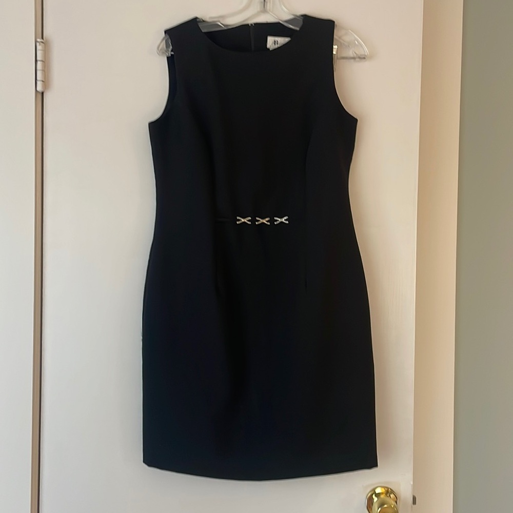 Black midi dress